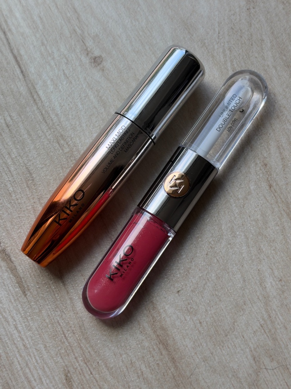 Kiko lipstick + mascara